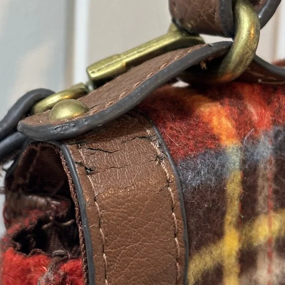 Merona Plaid Wool Cross Body Bag - Picture 6 of 7